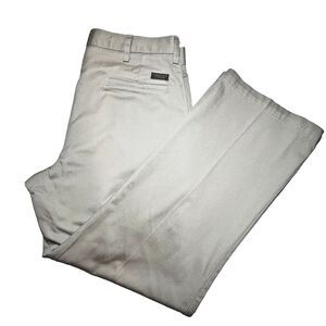 Timber Creek By Wrangler Mens 34x30 Tan Straight Chino Pants‎ Pleated Front